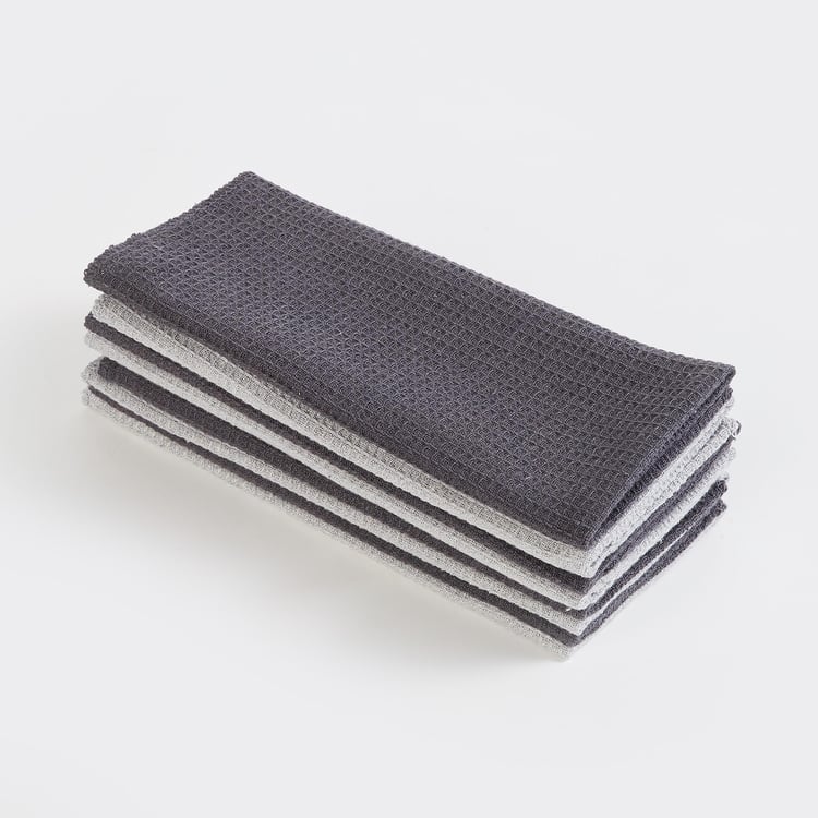 Retrieve Set of 8 Cotton Blend Waffle Kitchen Towel