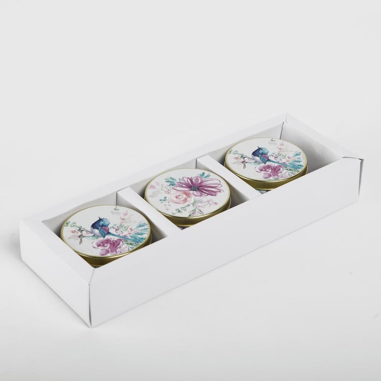 Moksha Decor Set of 3 Tin Candles