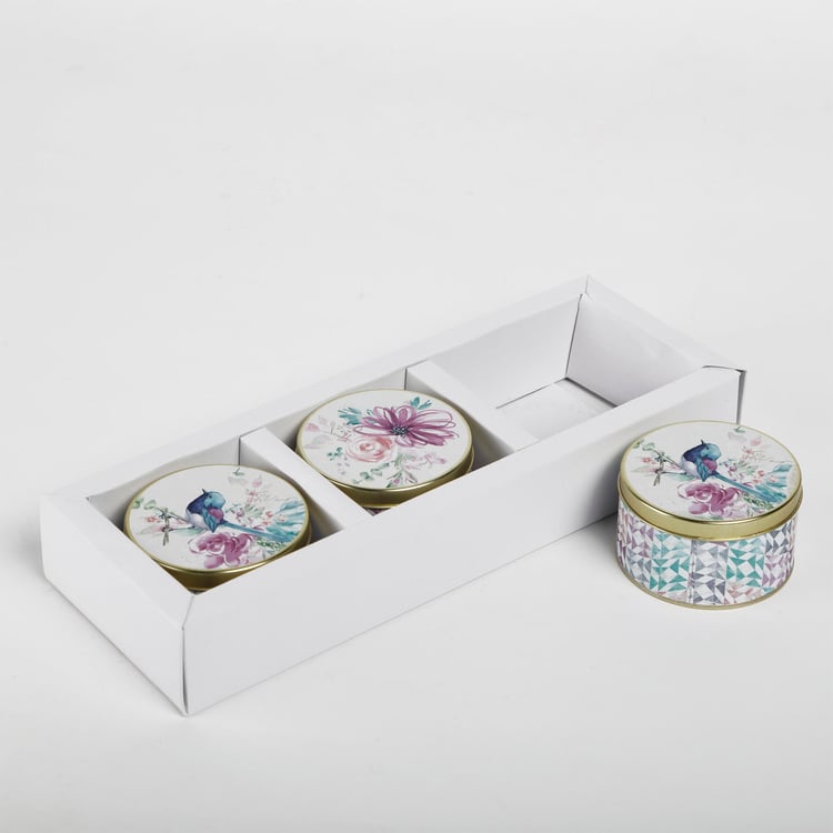 Moksha Decor Set of 3 Tin Candles