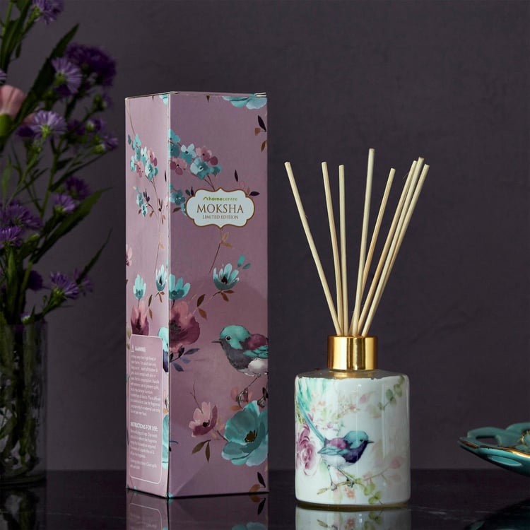 Moksha Decor Glass Reed Diffuser Set