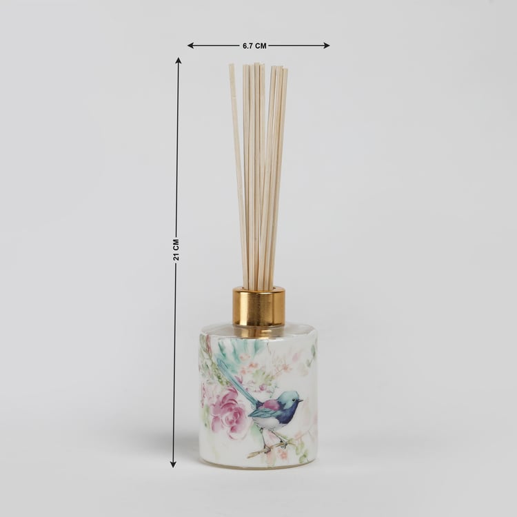 Moksha Decor Glass Reed Diffuser Set