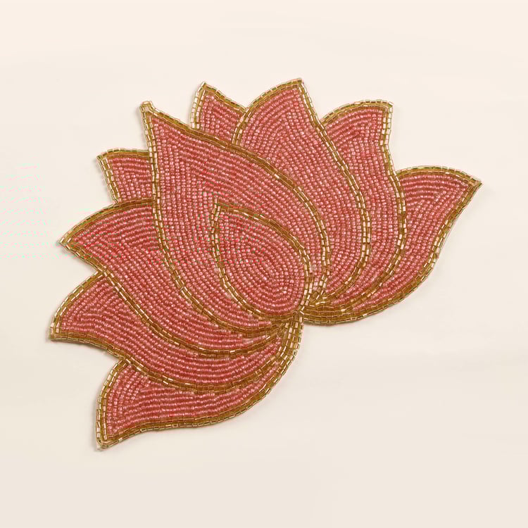 Vrindawan Lotus Beaded Trivet
