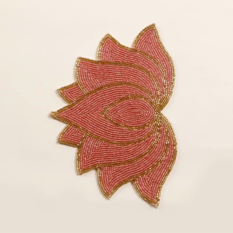 Vrindawan Lotus Beaded Trivet