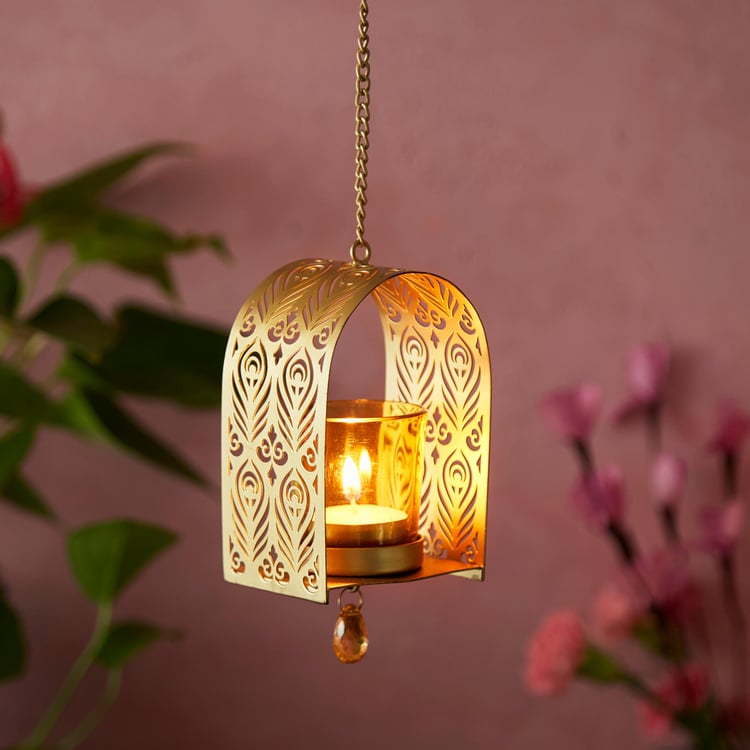 Vrindawan Metal Hanging T-Light Holder