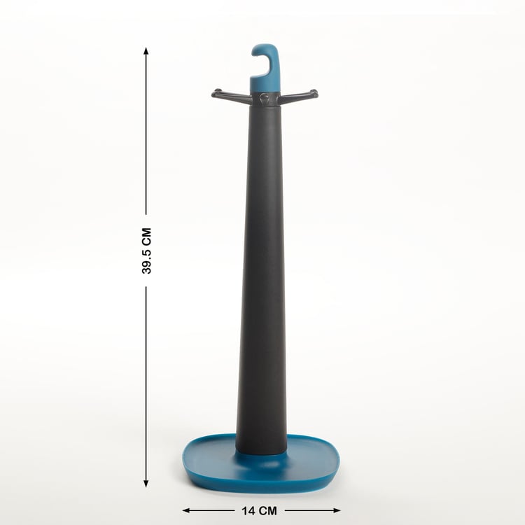 Food Icon Blue and Grey Colourblock Nylon Multi Tool Kitchen Set - 7 Pcs