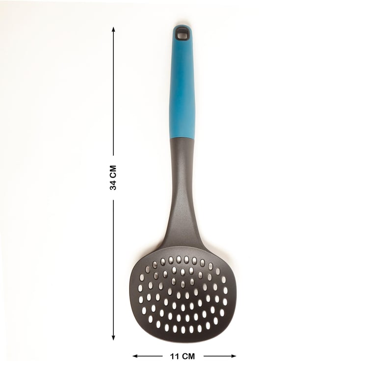 Food Icon Blue and Grey Colourblock Nylon Multi Tool Kitchen Set - 7 Pcs