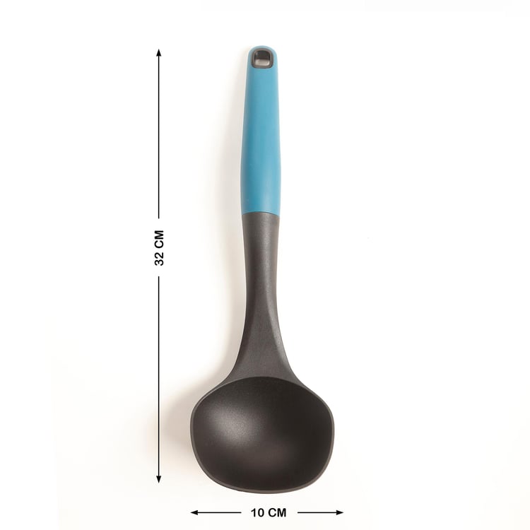 Food Icon Blue and Grey Colourblock Nylon Multi Tool Kitchen Set - 7 Pcs