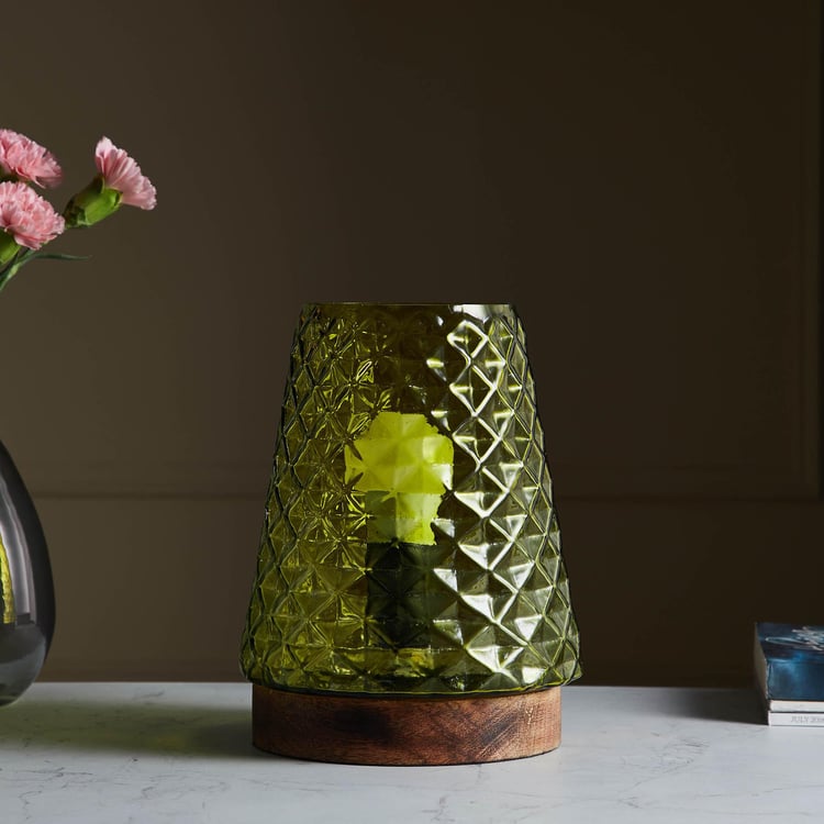 Corsica Fest Embossed Glass Table Lamp