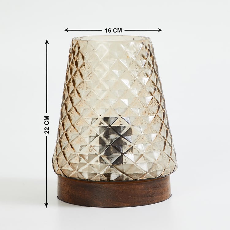 Corsica Fest Embossed Glass Table Lamp