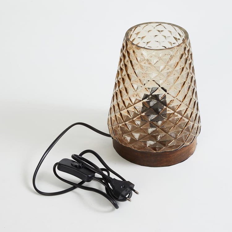 Corsica Fest Embossed Glass Table Lamp
