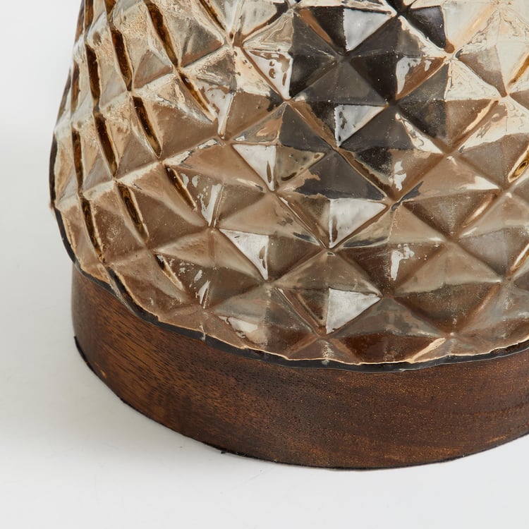 Corsica Fest Embossed Glass Table Lamp