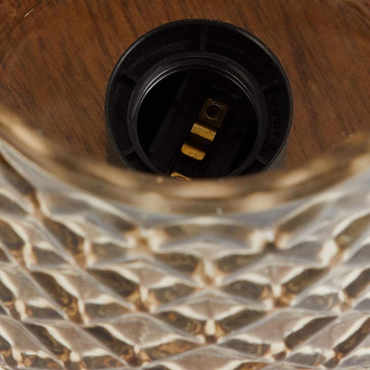 Corsica Fest Embossed Glass Table Lamp