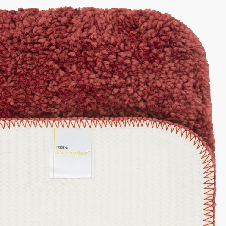 TRIDENT Everyday Magenta Textured Medium Bath Mat - 40x60cm