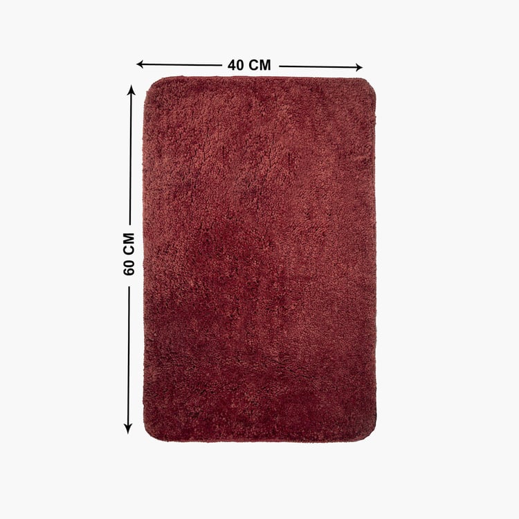 TRIDENT Everyday Magenta Textured Medium Bath Mat - 40x60cm