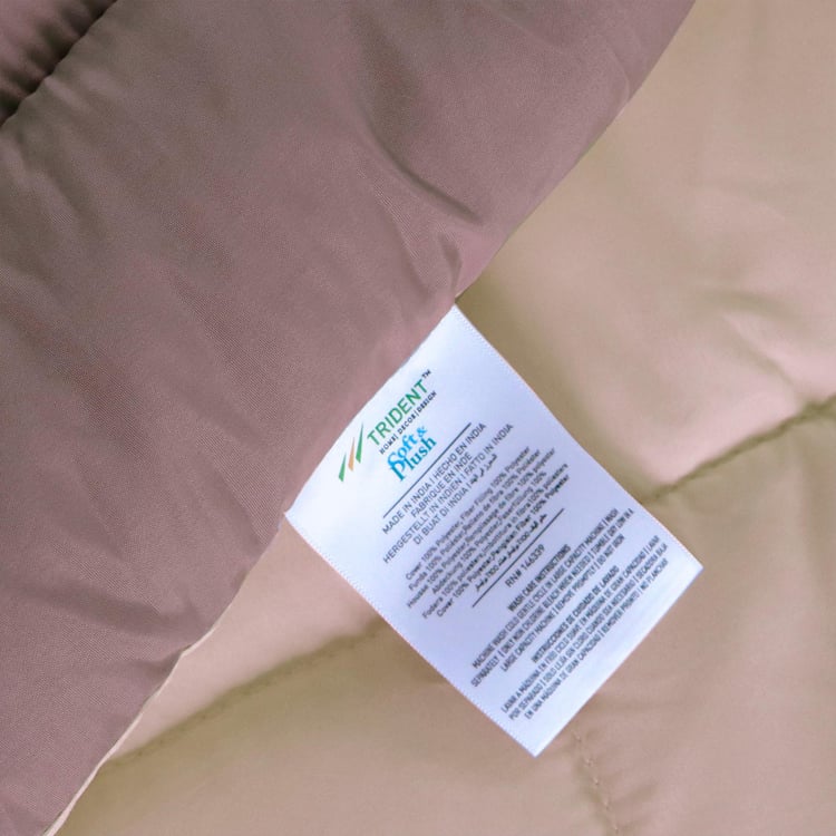 TRIDENT Home Essential Brown Solid Soft King Comforter - 228x274cm