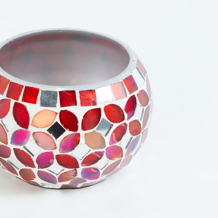 Corsica Mosaic Glass Votive Holder