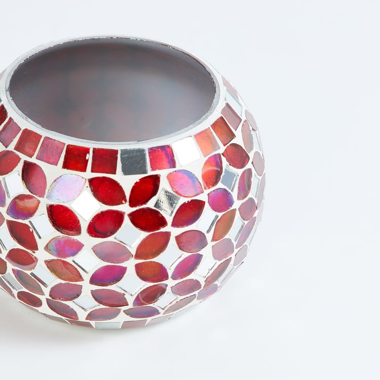 Corsica Glass Mosaic Votive Holder