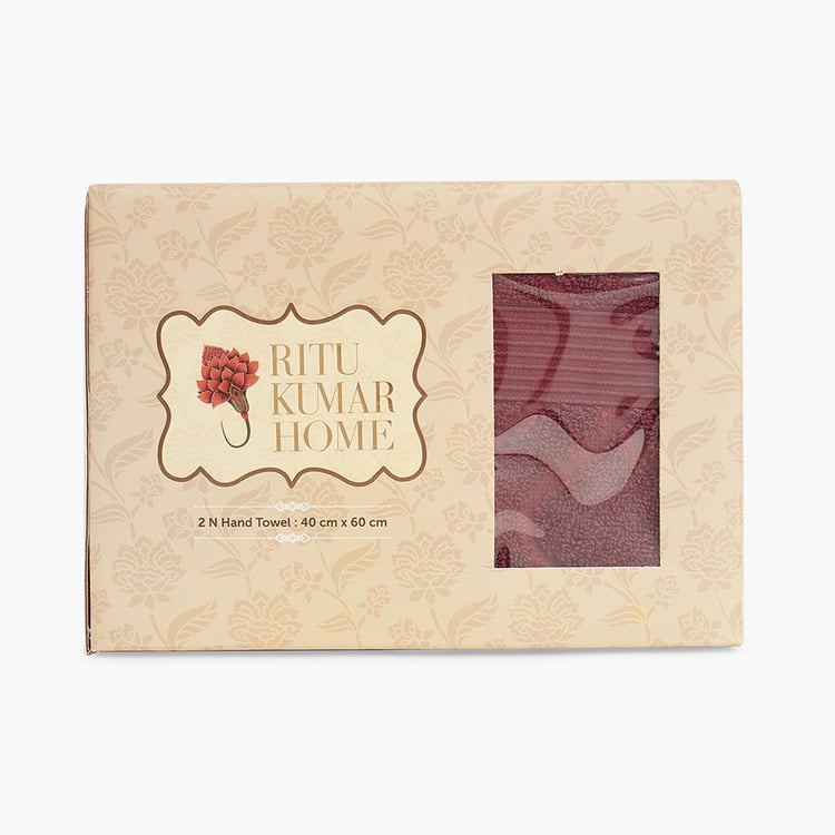 SPACES RK Home Cotton Hand Towel, Red - 40x60cm