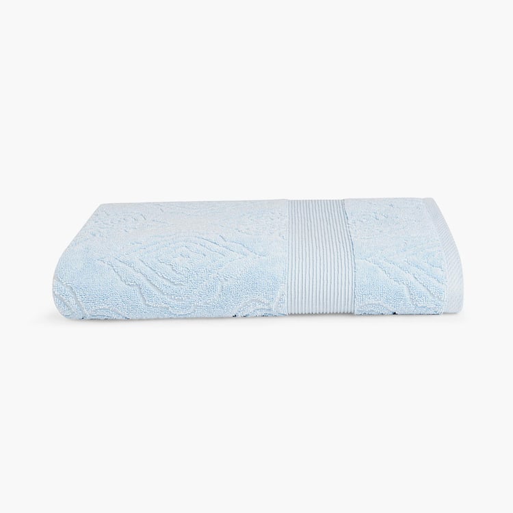 SPACES RK Home Cotton Bath Towel, Blue - 76x150cm