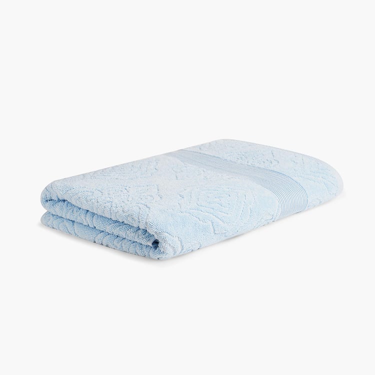 SPACES RK Home Cotton Bath Towel, Blue - 76x150cm