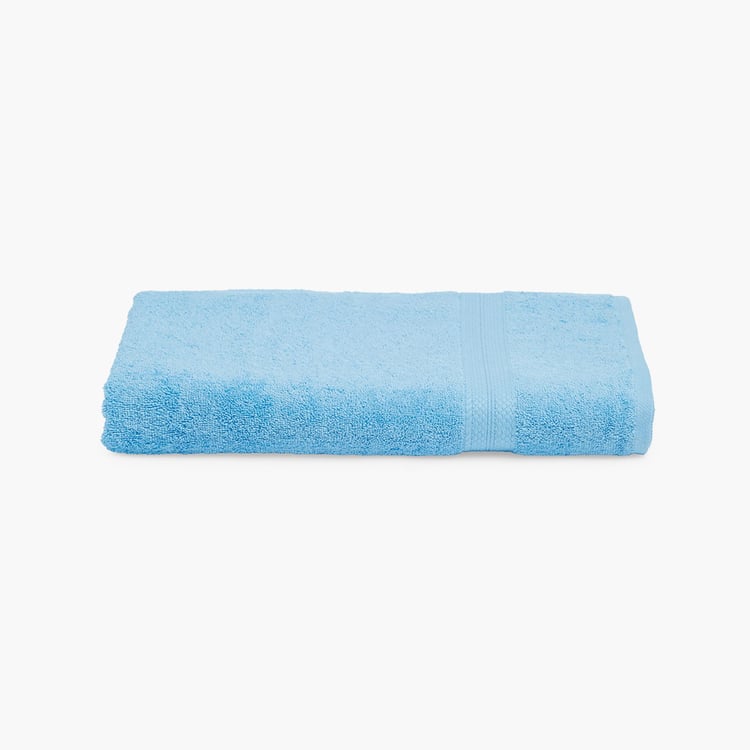 SPACES Colorfas Blue Cotton Easy Care Bath Towel - 90x180cm