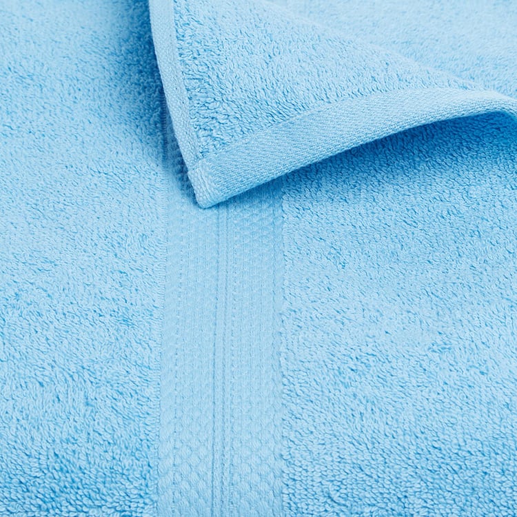 SPACES Colorfas Blue Cotton Easy Care Bath Towel - 90x180cm