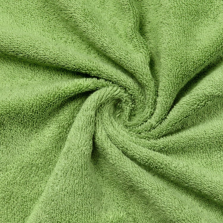 SPACES Colorfas Green Cotton Easy Care Large Bath Towel - 90x180cm