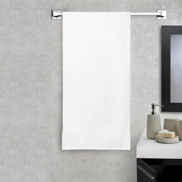 SPACES Colorfas White Cotton High Absorbency Bath Towel - 90x180cm