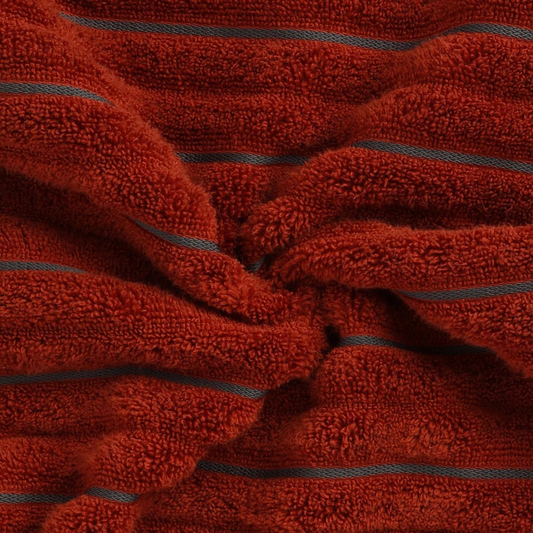 SPACES Exotica Set of 2 Cotton Striped Hand Towels - 60x40cm