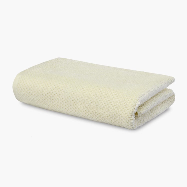 SPACES Swift Dry Beige Textured Cotton Bath Towel - 75x150cm