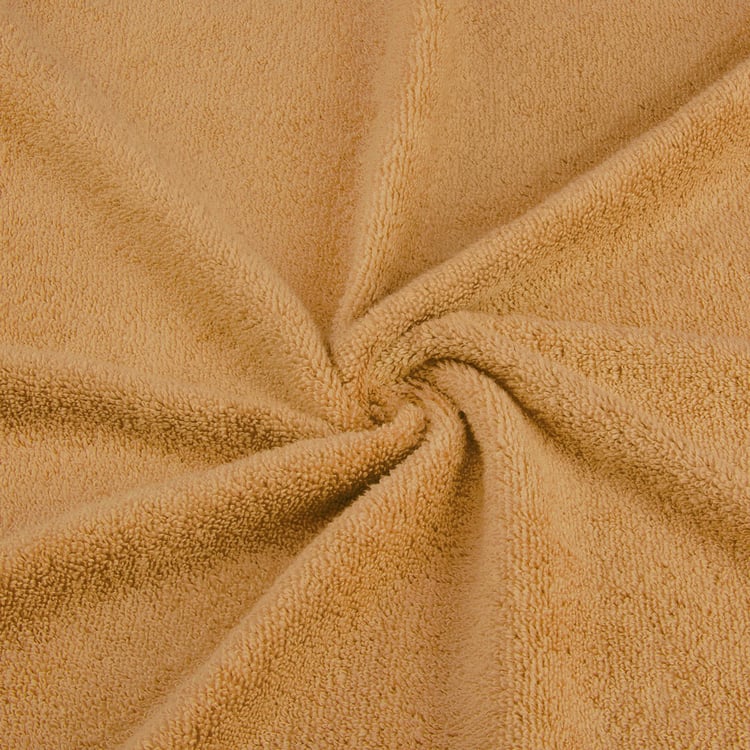 SPACES Swift Dry Gold Textured Cotton Bath Towel - 75x150cm