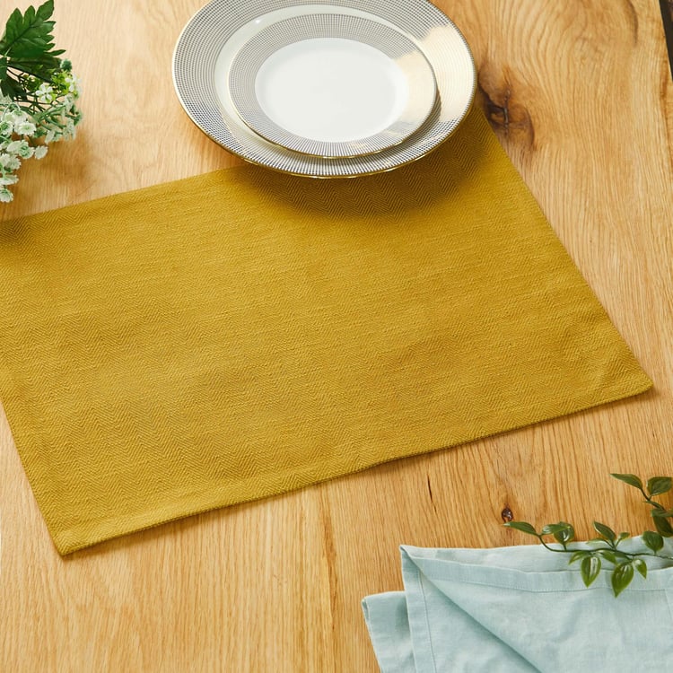 Mirage Cotton Herringbone Patterned Placemat