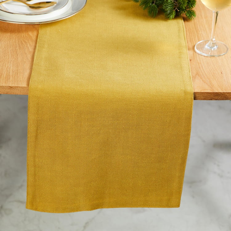 Mirage Cotton Textured Table Runner