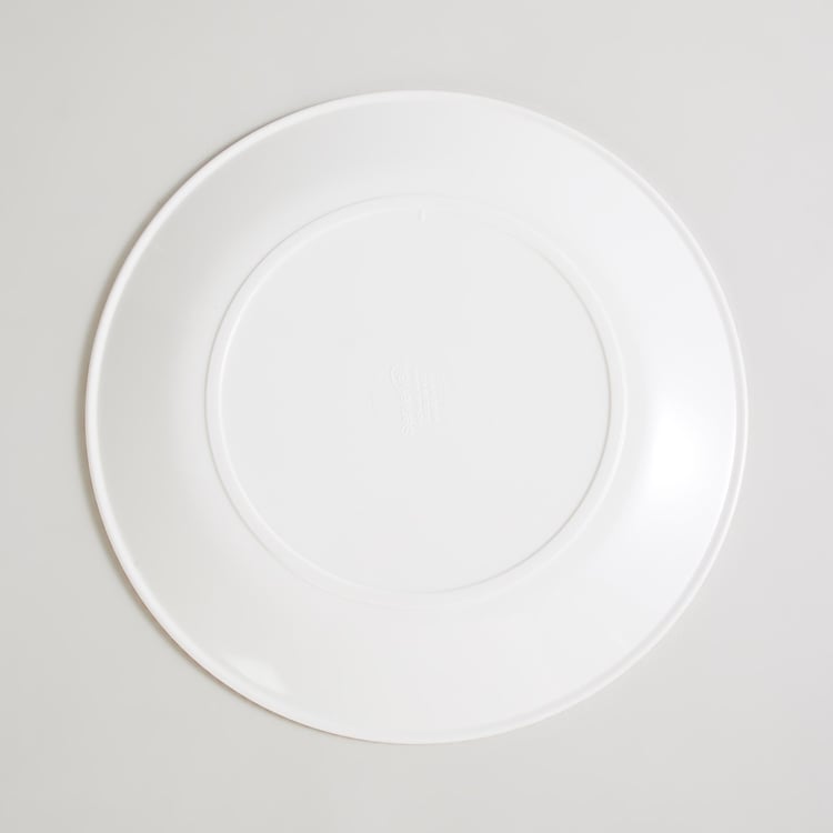 Glee Circus Red Printed Round Melamine Dinner Plate - 27cm