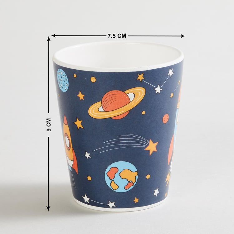 Glee Space Blue Printed Melamine Tumbler