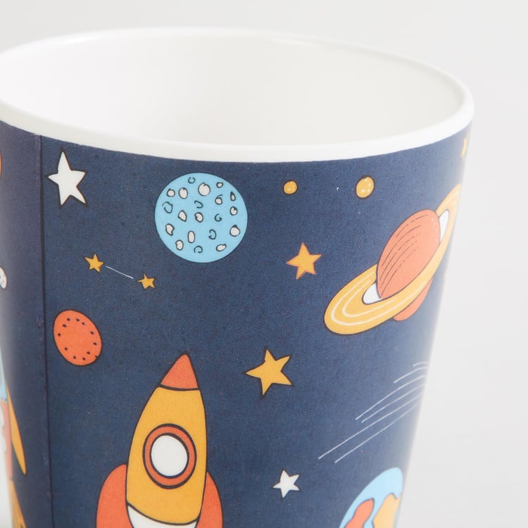 Glee Space Blue Printed Melamine Tumbler