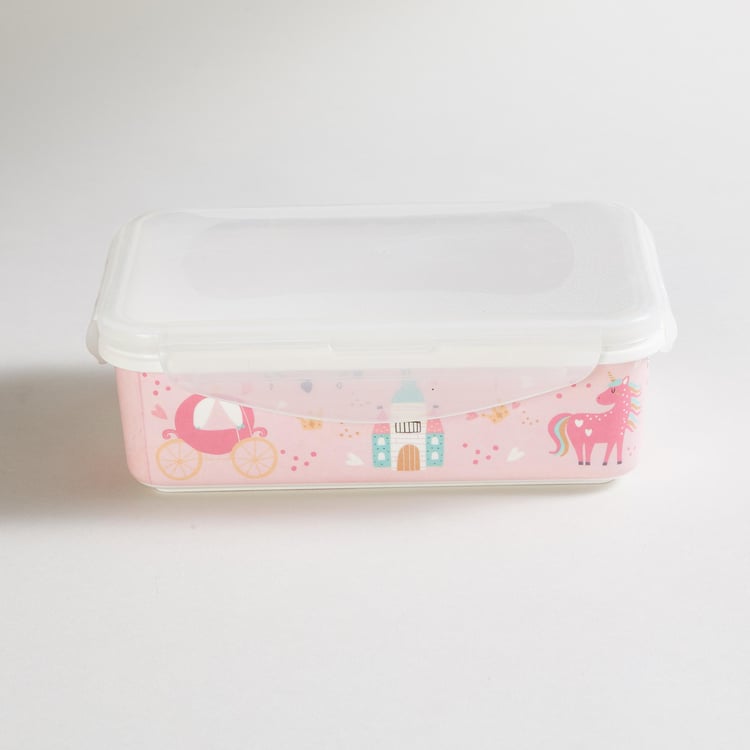 Glee Unicone Multicolour Printed Melamine Rectangular Lunch Box