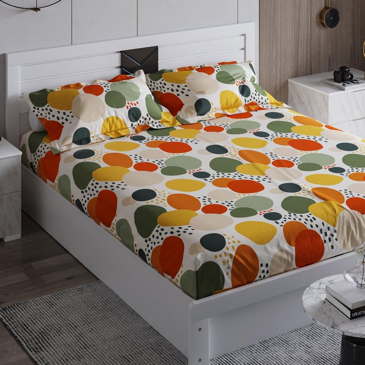 Everyday Essentials 3Pcs Printed Queen Bedsheet Set