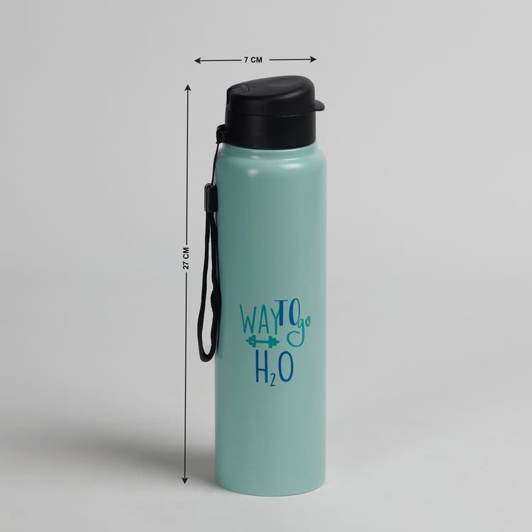 Unwind Cotton Bath Towel and Water Bottle Set - Teal