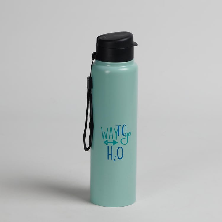 Unwind Cotton Bath Towel and Water Bottle Set - Teal