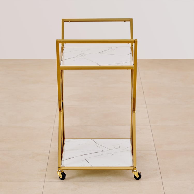 Bianca Serving Trolley - Gold