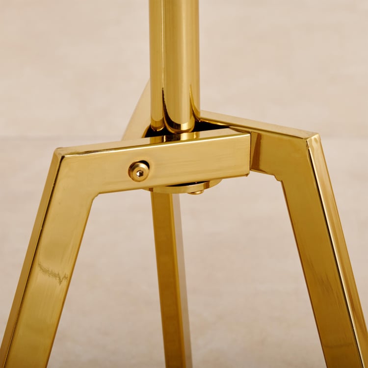 Bianca Glass Top End Table - Gold