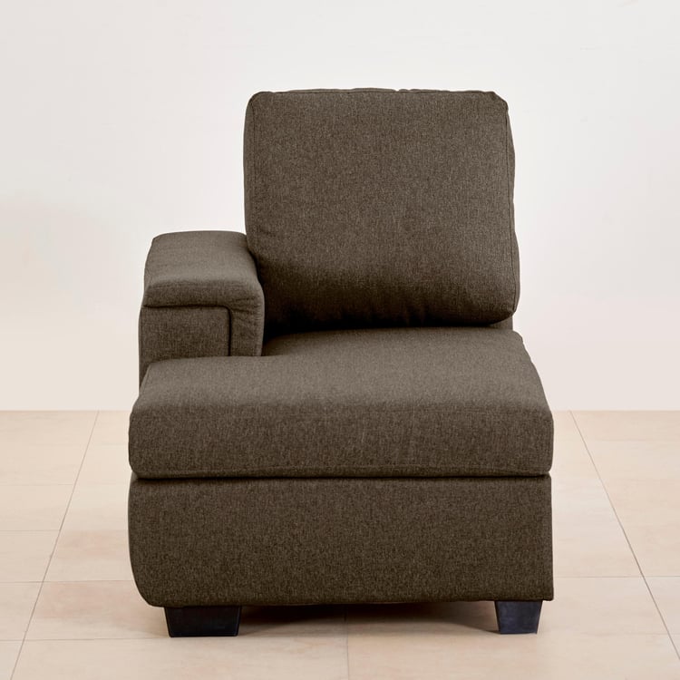 Signature NXT Fabric 4-Seater Sofa with Left and Right Chaise - Brown