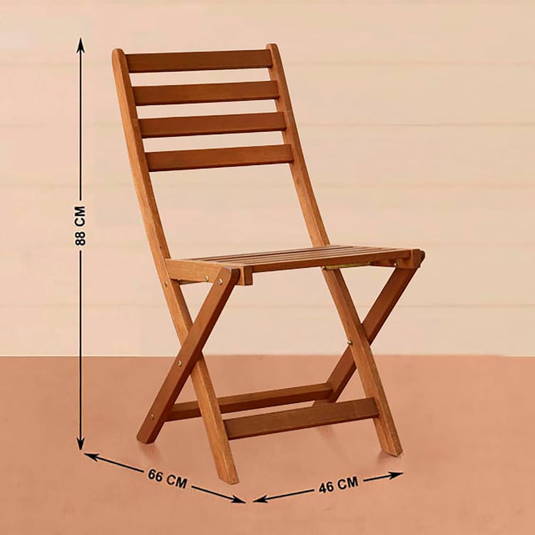 Juliet NXT Mango Wood Folding Chair - Brown