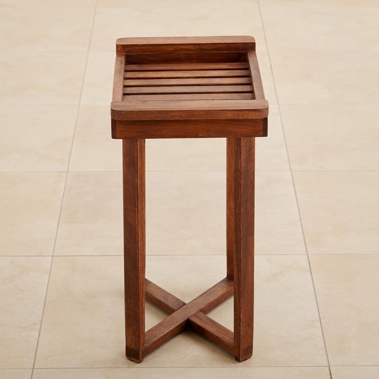 Romero Mango Wood Garden Tray Table - Brown