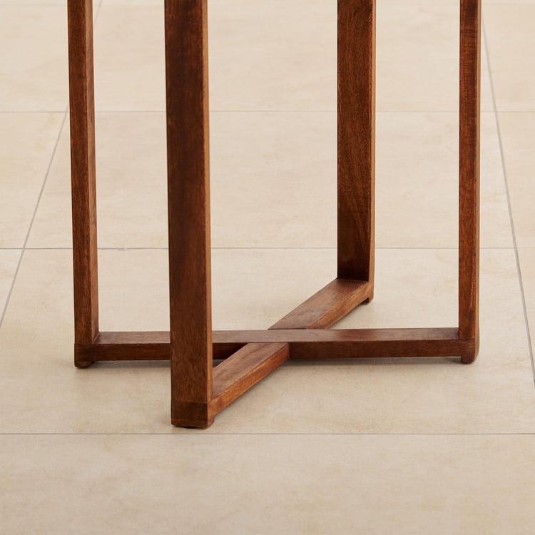 Romero Mango Wood Garden Tray Table - Brown