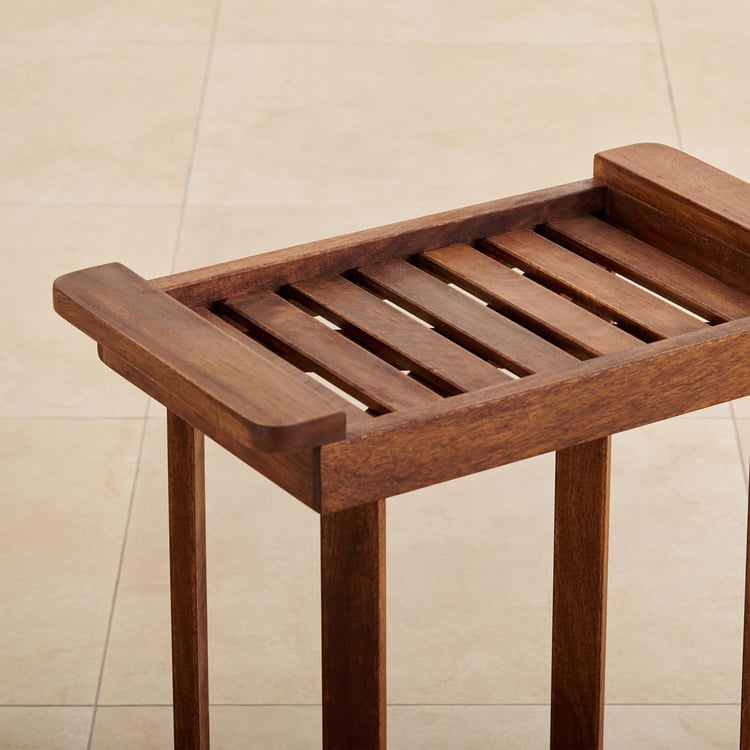 Romero Mango Wood Garden Tray Table - Brown