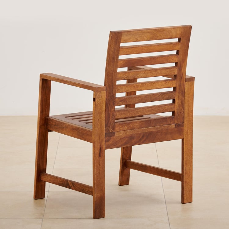 Romero Mango Wood Outdoor Chair - Brown