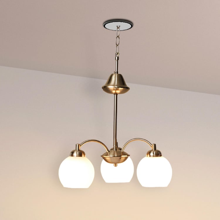 Melody Lustre Metal and Glass Ceiling Lamp