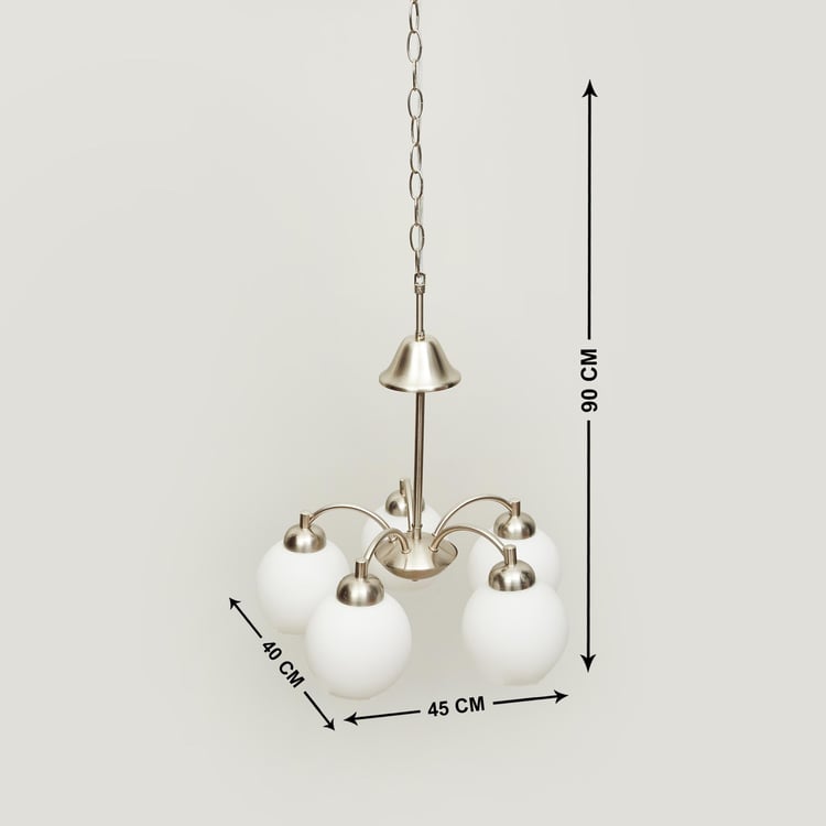 Melody Lustre Metal and Glass Ceiling Lamp